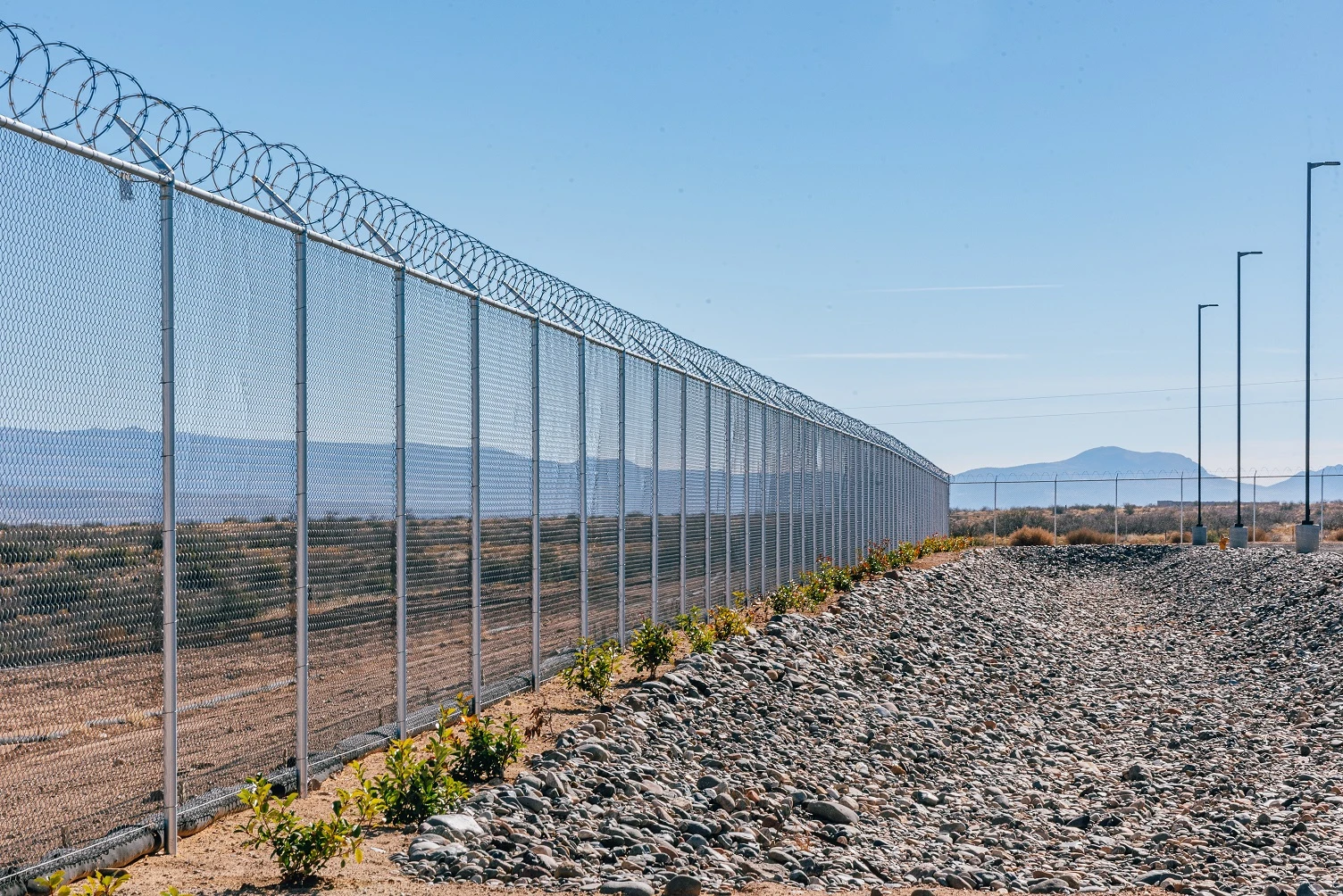 Boulder Creek RV Storage has a very high razor wire security fence